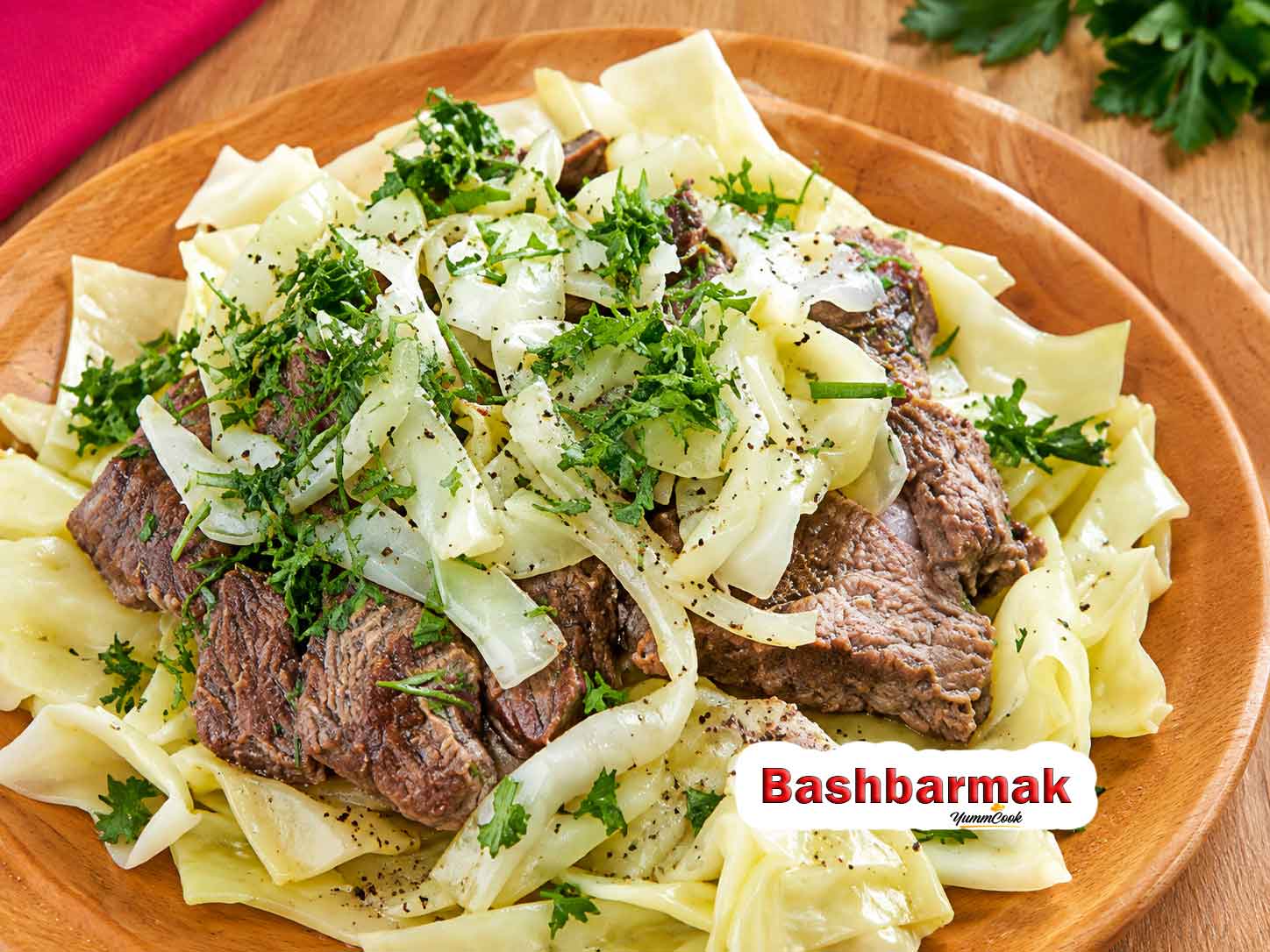 Bashbarmak Recipe with tender meat and homemade noodles