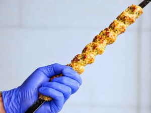 Chicken Kobideh Recipe on a plate