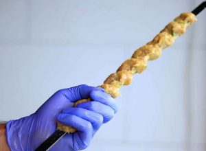 How to skewer chicken Kobideh drumsticks