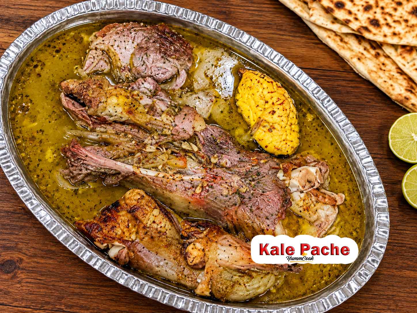 Traditional Iranian Kale Pache served hot