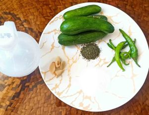 Ingredients for making Khiar shoor