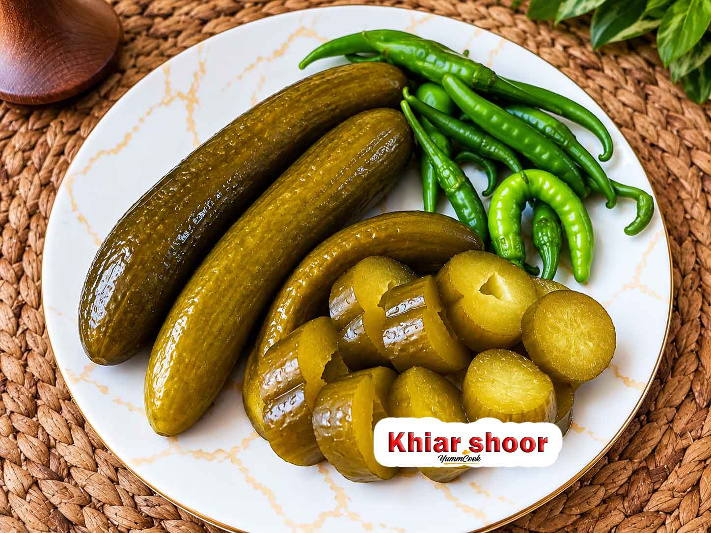 Persian Khiar Shoor pickled cucumber recipe