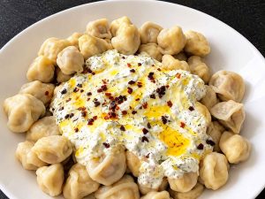 Easy Afghan Mantu Recipe with meat-filled dumplings