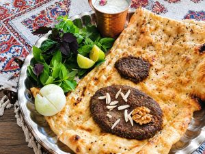 Homemade Persian Biryani with saffron and cinnamon