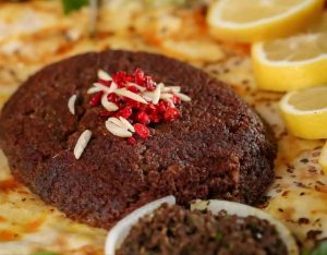 Traditional Iranian Biryani with lamb and aromatic spices