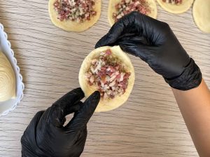 Crispy homemade Samsa Recipe with beef and onions