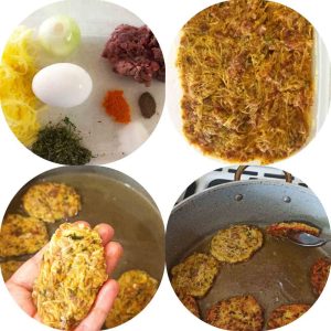 Ingredients for kotlet recipe