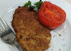 Fried tomato kotlet recipe