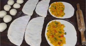 Bolani with pumpkin ingredients-yummcook.com