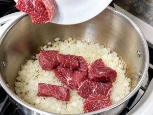 Chekdermeh with beef
