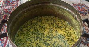 Kalle joosh in a copper pot