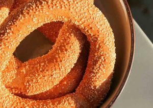koulouri with lots of sesame