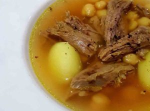 Piti recipe with fresh lamb meat