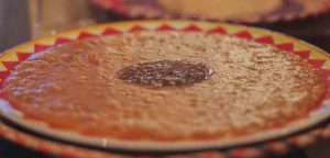 Jireesh with tomato paste