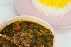 Khoresht Sak with mutton