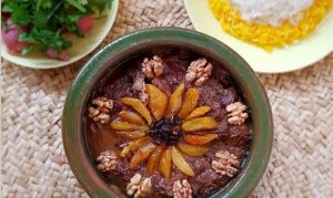 Motanjineh with plenty of plums