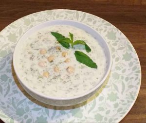 dovga: Turkish chickpea soup