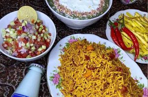 dampokhti with aromatic vegetables