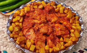 Vavishka with chicken meat