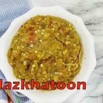 Nazkhatoon with green pepper