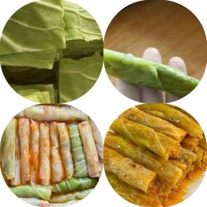 Dolme-kalam The steps of cooking cabbage rolls