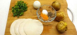 Ingredients for Pirashki sibzamini