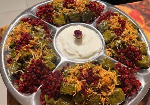 Dolme Esfenaj with Barberry and Hot Onion