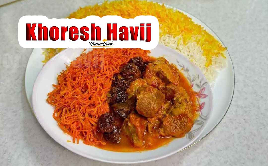 Khoresh Havij with Rice