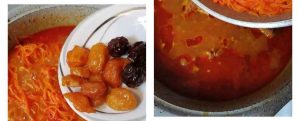 Carrots and ay for making Khoresh Havij