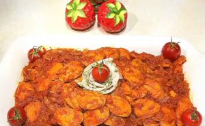 Sosis Bandari with Tomato and Onion