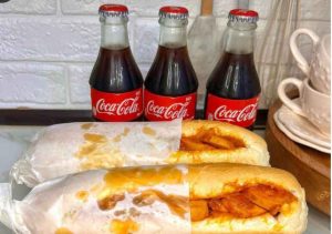 Sosis Bandari with Soda