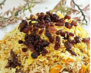 kadu polo is a delicious dish with pumpkin and raisins