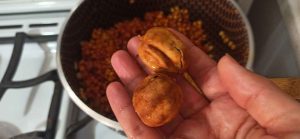 Omani lemon in Iranian Gheimeh