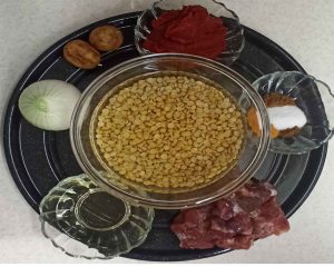 Ingredients for Iranian Gheimeh
