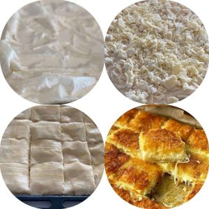 Cheese burek with yufka dough
