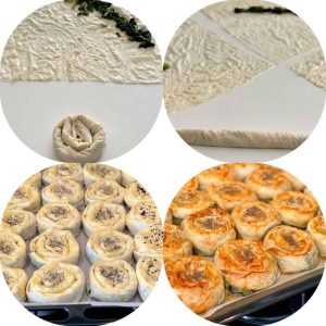 Turkish meat and vegetable burek