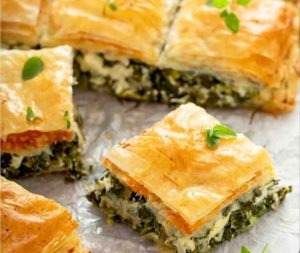 Spinach and cheese burek with great flavor