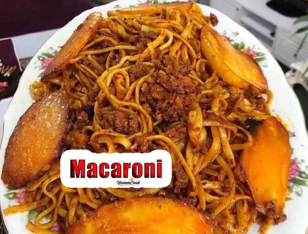 Iranian macaroni with minced meat