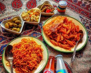 Iranian macaroni in different shapes