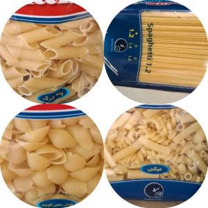 Pasta with different designs