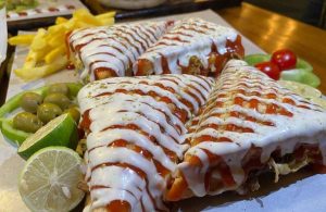 Esnacks with mayonnaise