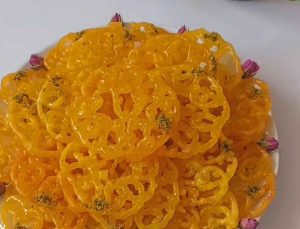 Zoolbia recipe, Iranian crispy pastry