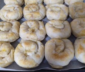 Boyoz dough before baking