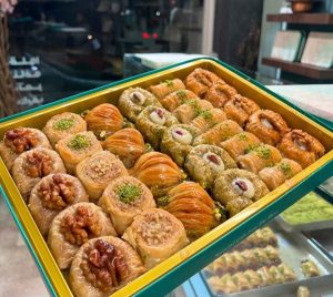 Baghlava with different flavors and nuts