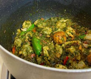 Meygoo Polo Ingredients for Shrimp Rice with Green Pepper