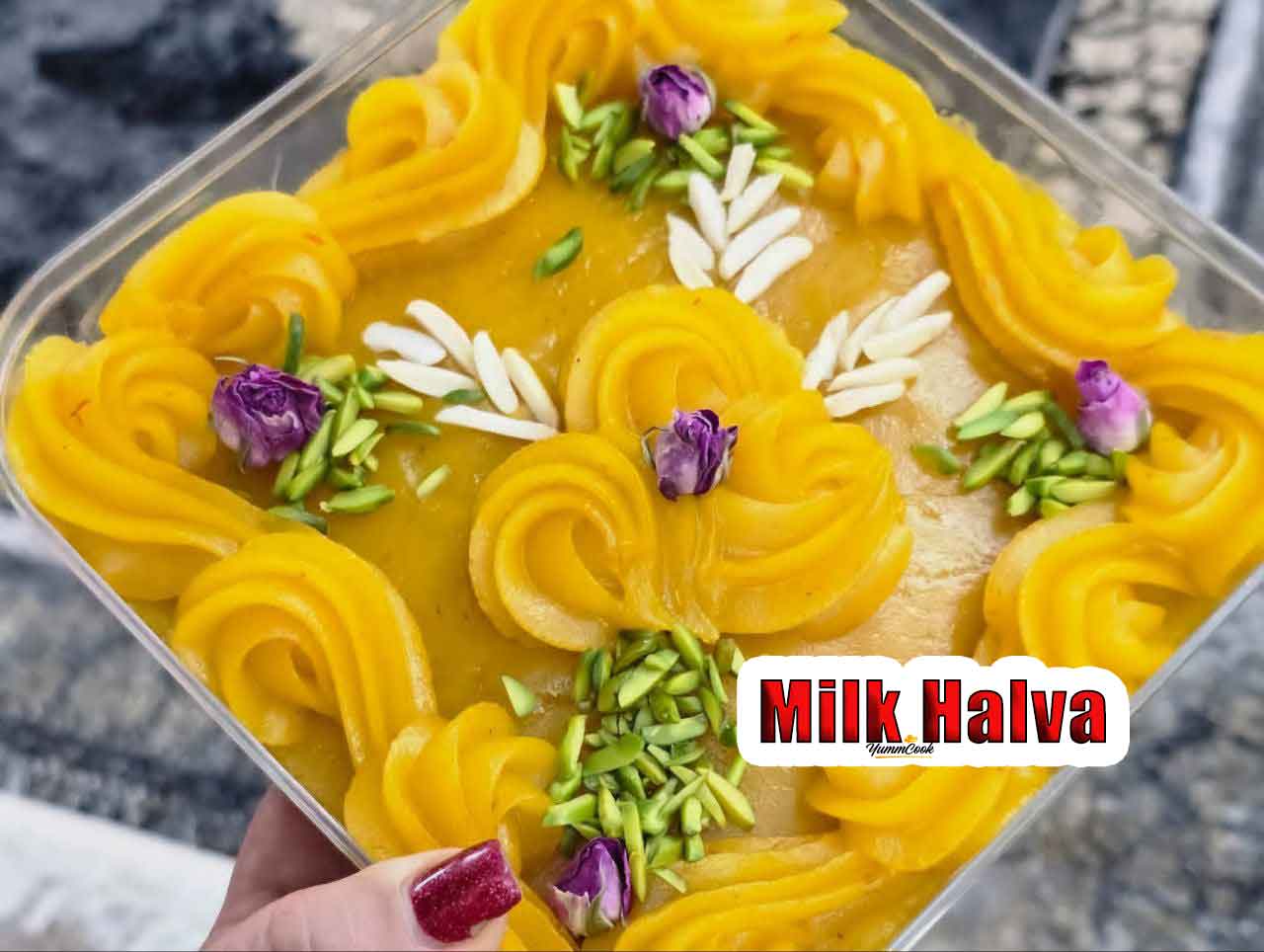 Saffron Milk Halva