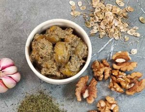 Special herbs for roasted olives and Anarbij