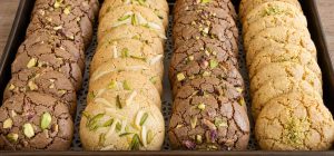 Ghorabieh sweets with different flavors