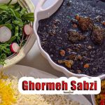 Ghormeh Sabzi Recipe with vegetables and Iranian rice