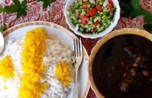 Ghormeh Sabzi Recipe with Shirazi Salad